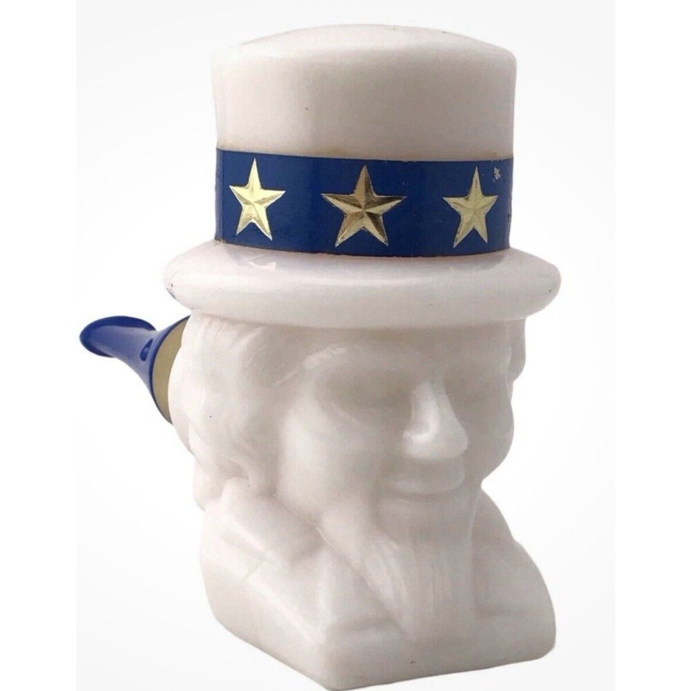 Vintage Avon Wild Country Uncle Sam USA After Shave bottle pipe